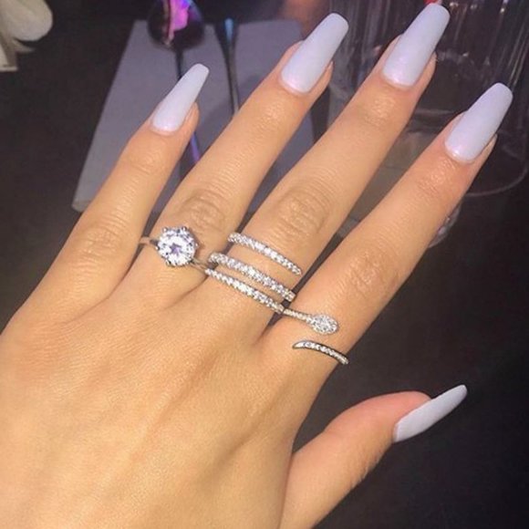 ✨Fever Macro Pave Beautiful Thin Stackable Rings for Women, MARR9197 - Picture 5 of 6